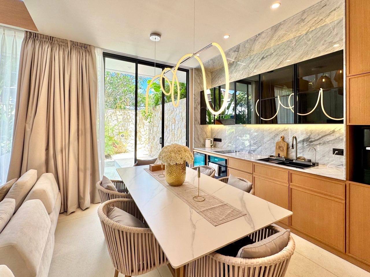 Brand new villa in a premium complex with a private waterfall